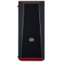 Корпус MasterBox Lite 5 (MCW-L5S3-KANN-01), 2xUSB3.0, 1x120 Fan, w/o PSU, Black, Red Trim, ATX