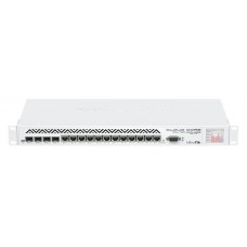 Маршрутизатор MikroTik Cloud Core Router 1036-12G-4S with Tilera Tile-Gx36 CPU (36-cores, 1.2Ghz per core), 4GB RAM, 4xSFP cage, 12xGbit LAN, RouterOS L6, 1U rackmount case, Dual PSU, LCD panel, r2 version
