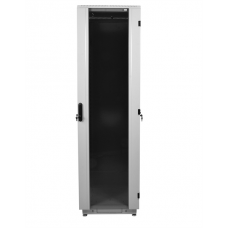  Шкаф телекоммуникационный напольный 42U (600x800) дверь стекло, цвет чёрный