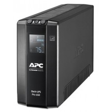 Источник бесперебойного питания APC Back-UPS Pro BR 650VA/390W, 6xC13 Outlets(6 batt.), AVR, LCD, Data/DSL protect, 10/100 Base-T, USB, PCh, user repl. batt., 2 y warr.