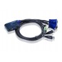 Переключатель электронный ATEN 2-Port USB VGA/Audio Cable KVM Switch (0.9m)