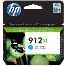 Cartridge HP 912XL для OfficeJet 8013/8023/8025, голубой (825 стр)