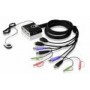 Переключатель электронный ATEN 2-Port USB HDMI/Audio Cable KVM Switch with Remote Port Selector