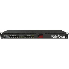 Маршрутизатор MikroTik RouterBOARD 2011UiAS with Atheros 74K MIPS CPU, 128MB RAM, 1xSFP port, 5xLAN, 5xGbit LAN, RouterOS L5, 1U rackmount case, PSU, LCD panel