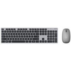  Беспроводная Клавиатура + Мышь(набор) ASUS W5000 KEYBOARD+MOUSE/GY/RU Grey-Black ,USB ресивер.KB+Mouse RF 2.4GHz, Optical Mouse 3but+Roll
