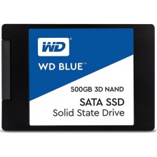 Твердотельный накопитель Western Digital SSD BLUE 500Gb SATA-III 2,5”/7мм 3D NAND WDS500G2B0A (аналог WDS500G1B0A)
