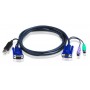 Кабель ATEN CABLE HD15M/USBAM--HD15F/MD6M/, 1.8m