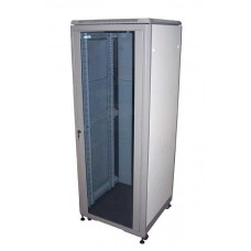  Шкаф 19" Eco, 36U 600x600, серый, дверь стекло