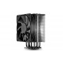 Кулер DEEPCOOL GAMMAXX GTE V2 BLACK LGA1366/115X/AM4/AM3/+/AM2/+/FM2/+/FM1 (12шт/кор, TDP 180Вт, PWM, Black Fan 120mm, 4 тепл. трубки прямого контакта) RET