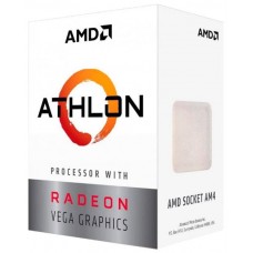 Процессор CPU AMD Athlon 200GE, 2/4, 3.2GHz, 192KB/1MB/4MB, AM4, 35W, Radeon Vega 3, YD200GC6FBBOX BOX