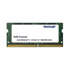 Оперативная память Patriot DDR4  4GB  2400MHz SO-DIMM (PC4-19200) CL17 1.2V (Retail) 256*16 PSD44G240082S