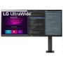 Монитор LG 34" 34WN780-B IPS LED, 3440x1440, 5ms, 178°/178°, 300cd/m2, Mega DCR, 2*HDMI, DP, USB-hub, MM, 75Hz, HDR10, AMD FreeSync, HAS, Tilt, Swivel, Pivot, Подставка Ergo, VESA, Black