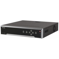  Hikvision DS-7732NI-K4/16P 32-х канальный IP-видеорегистратор с PoEВидеовход: 32 канала; аудиовход: двустороннее аудио 1 канал RCA; видеовыход: 1 VGA до 1080Р, 1 HDMI до 4К; аудиовыход: 1 канал RCA.