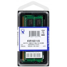 Оперативная память Kingston DDR-III 8GB (PC3-12800) 1600MHz SO-DIMM