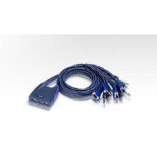 Переключатель электронный ATEN 4-Port USB VGA/Audio Cable KVM Switch (1.8m)