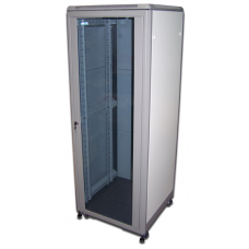  Шкаф 19" Eco, 36U 600x800, серый, дверь стекло
