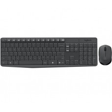 Клавиатура+мышь Logitech Wireless Desktop MK235, (Keybord&mouse),  USB, Black, [920-007948]