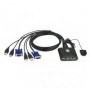 Переключатель электронный ATEN 2-Port USB VGA Cable KVM Switch with Remote Port Selector