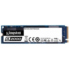 Твердотельный накопитель Kingston SSD 250GB A2000 M.2 2280 NVMe Gen3 x4 (R2000/W1100MB/s) (Retail)