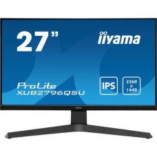 Монитор 27" Iiyama ProLite XUB2796QSU-B1 2560x1440@75Гц IPS LED 16:9 1ms HDMI DP 2*USB2.0 80M:1 1000:1 178/178 250cd HAS Pivot Tilt Swivel Speakers Black