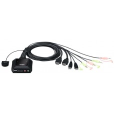 Квм переключатель ATEN 2-Port USB 4K HDMI Cable KVM Switch