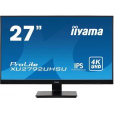 Монитор 27" Iiyama ProLite XU2792UHSU-B1 3840x2160@60Гц IPS LED 16:9 4ms DVI HDMI DP 2*USB3.0 80M:1 1000:1 178/178 300cd Tilt Speakers Black