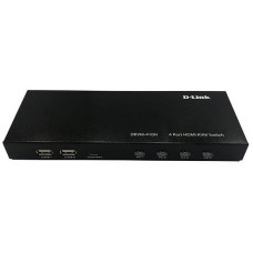  D-Link DKVM-410H/A2A, 4-портовый KVM-переключатель с портами HDMI и USB