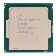 Процессор CPU Intel Core i3-9100F (3.6GHz/6MB/4 cores) LGA1151 OEM, TDP 65W, max 64Gb DDR4-2400, CM8068403358820SRF6N (= SRF7W)