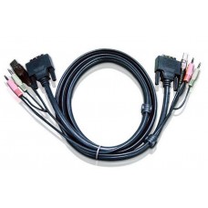Кабель ATEN CABLE DVI-D/USBA/SP.MC-DVI-D/USB B/SP/MC, 3m
