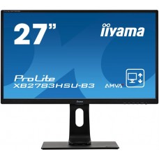 Монитор 27" Iiyama ProLite XB2783HSU-B3 1920x1080@75Гц VA LED 16:9 4msVGA HDMI DP 2*USB3.0 80M:1 3000:1 178/178 300cd HAS Pivot Tilt Swivel Speakers Black