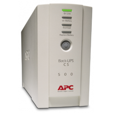 Источник бесперебойного питания для персональных компьютеров APC Back-UPS CS 500VA/300W, 230V, 4xC13 outlets (1 Surge & 3 batt.), Data/DSL protection, USB, PCh, user repl. batt., 2 year warranty